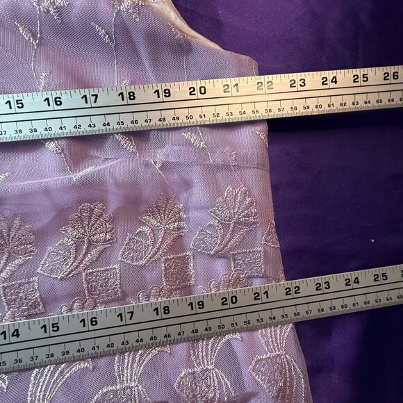 📌Sally Embroidered Lavender Formal - Mother Bride/ Groom Dress Matching Jacket - Picture 10 of 16